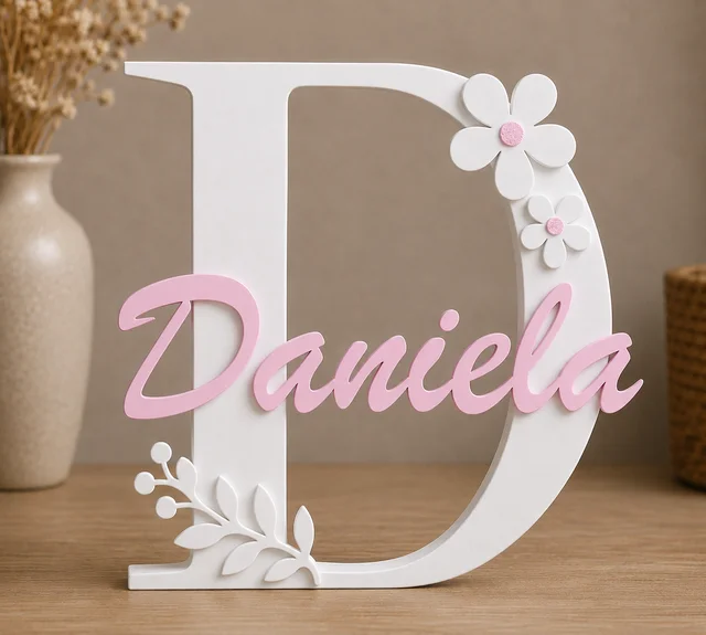 Nombres e Iniciales Personalizados en 3D