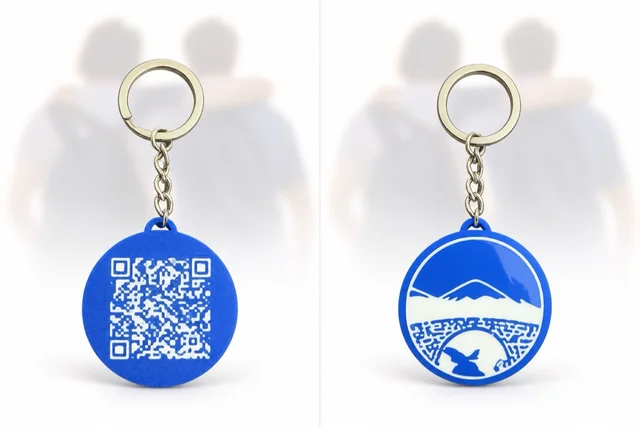 Llavero personalizado con código QR